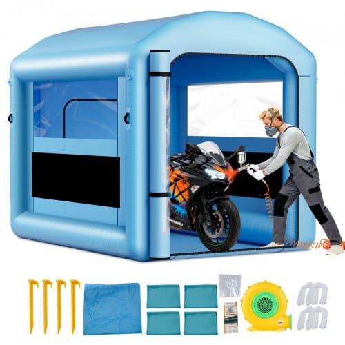 de2FCQSPQF108585RHWTN001V22Fgoods_img-v12Finflatable-paint-booth-m100-1.2.jpg Pripučiama dažymo kamera 3 x 2,5 x 2,5 m – mobili ir funkcionali darbo erdvė su apšvietimo kabliu - Image 1