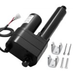 12V tiesinė pavara, 150 mm eiga, 5 mm/s greitis, 9000 N keliamoji galia