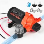 12V DC savisiurbis diafragminis vandens siurblys, 15,1 l/min, 40 PSI