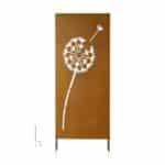 Metalinė lauko privatumo sienelė 60 x 158 cm – stilinga sodo pertvara