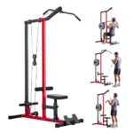 2-in-1 Lat traukos ir irklavimo treniruoklis, 227 kg apkrova