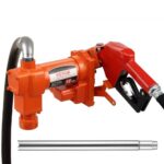 Elektrinis degalų perdavimo siurblys 12V DC, 60,5 l/min, 0,25 AG su automatiniu pistoletu (33 x 22,5 x 24,5 cm)