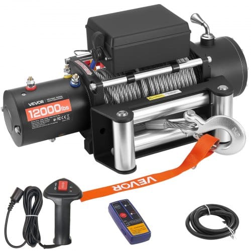 de2FGSSDDJP120003DUL4001V92Fgoods_img-v32Felectric-winch-m100-1.2.jpg Elektrinė gervė 5400 kg, 12V visureigiams ir priekaboms, 9,1 mm x 24 m plieninis trosas, IP55 - Image 1