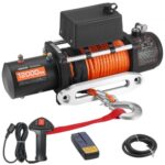 Elektrinė gervė 5400 kg, 12V visureigiams su sintetiniu trosu, 9,1 mm x 23 m, IP55