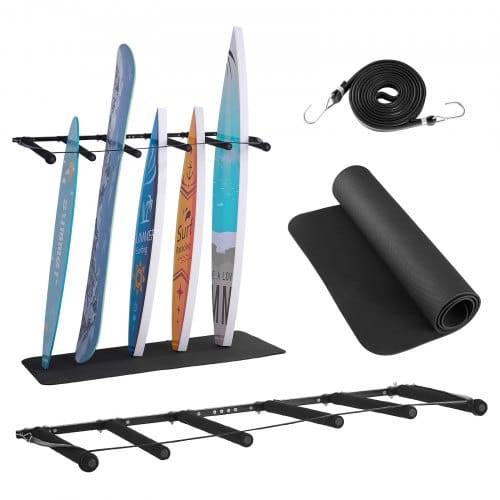 de2FJBCLBZJBGSSXWBBST001V02Fgoods_img-v22Fsurfboard-stand-m100-1.2.jpg Sieninis banglenčių laikiklis 5 lygių (560 x 35 x 1150 mm) - Image 1