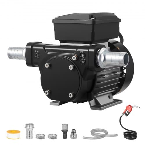 de2FJLCYB60LMINJLG8PQ001V22Fgoods_img-v22Ffuel-transfer-pump-de-m100-1.2.jpg Elektrinis dyzelino siurblys 230V, 60 l/min su automatiniu pistoletu (13,7 m kėlimo aukštis) - Image 1
