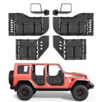 Vamzdinės durelės su daiktadėžėmis (4 vnt., suderinamos su 2018–2026 m. Wrangler JL ir Gladiator JT)