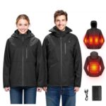 Moterims skirta šildoma Soft Shell striukė, M dydis, 5 kaitinimo zonos, vėjui ir drėgmei atspari