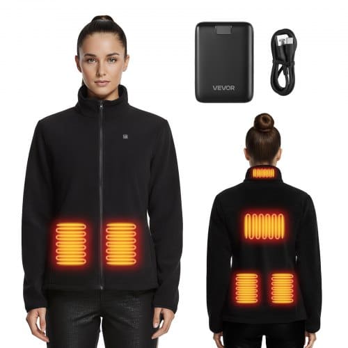 de2FJRYLRKSWMNKX2VXRB001V92Fgoods_img-v12Fheated-sweatshirt-m100-1.2.jpg Moterims skirta šildoma fliso striukė su 16000mAh maitinimo bloku, 6 kaitinimo zonos, XXL dydis - Image 1
