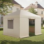 Stogo tentas 3,6 x 6 m, smėlio spalvos