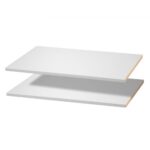 Universalios melamino lentynos (2 vnt.), 58,4 x 35,5 x 1,5 cm