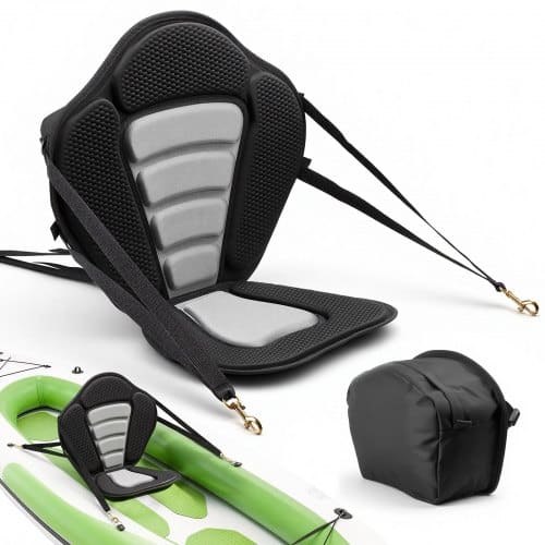 de2FPHTRZYEVAPMJEN4JO001V02Fgoods_img-v12Fkayak-seat-m100-1.2.jpg Universali kajako sėdynė su nugaros atrama, 525 x 450 x 310 mm,Juoda ir pilka - Image 1