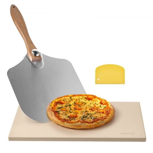 de2FPSSJQSJX22140KPYQ001V02Fgoods_img-v12Fpizza-stone-m100-1.2.jpg Stačiakampis kordierito picos akmuo su aliuminine mentele (508 x 343 x 15 mm) - Image 1