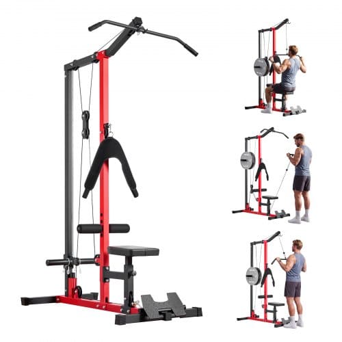 de2FSHYXLJLDSGLPPO7UO001V02Fgoods_img-v22Flat-pull-down-machine-m100-1.2.jpg 3-in-1 Lat traukos ir irklavimo treniruoklis, 181 kg apkrova - Image 1