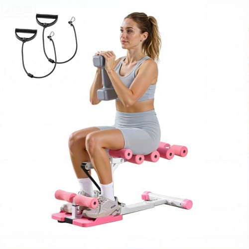 de2FSXSDJZLSGZLK1SONK001V02Fgoods_img-v22Fsquat-machine-m100-1.2.jpg Reguliuojamas pritūpimų treniruoklis su pasipriešinimo gumomis, 400 x 760 mm - Image 1