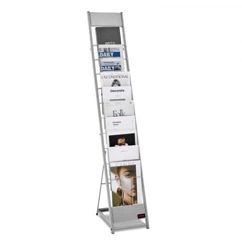 de2FWJZSXLDSDZS4EKNWY001V02Fgoods_img-v22Ffloor-magazine-rack-m100-1.2.jpg Pastatomas 10 skyrių brošiūrų ir žurnalų stovas (260 x 370 x 1415 mm) - Image 1