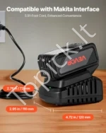20 V akumuliatorius ir įkroviklis, 4,0 Ah talpos ličio jonų rinkinys - Image 4