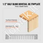 310 mm sujungimų šablonas (dovetail jig) frezavimui - Image 3