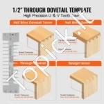 310 mm sujungimų šablonas (dovetail jig) su 3 šablonais frezavimui - Image 4