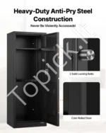 6–8 ginklų saugykla, ginklų seifas 1320 x 480 x 348 mm su skaitmeniniu užraktu ir raktu - Image 5
