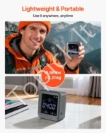 Anglies dioksido (CO2) monitorius su temperatūros ir drėgmės matavimo funkcija (su 4,57 m jutiklio kabeliu) - Image 3