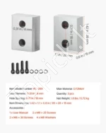 Atsarginiai peiliai elektrinėms armatūros žirklėms, 6 vnt., 36 x 28 x 15 mm - Image 7