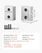 Atsarginiai peiliai elektrinėms armatūros žirklėms, 6 vnt., skirti 25 mm skersmeniui - Image 7