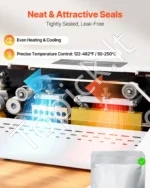 Automatinis konvejerinis maišelių lituoklis su skaitmeniniu temperatūros valdymu, 8–12 mm siūlės pločio nepertraukiamo veikimo pakavimo mašina (kompaktiškas stalinis modelis) - Image 5