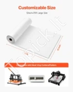 Blizgios Baltos Spalvos Termoperkėlimo Plėvelės Rulonas (HTV), 304,8 mm x 21,33 m - Image 6