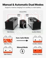 Dvigubos baterijos izoliatoriaus komplektas 12V 300A, su skaitmeniniu LCD ekranu - Image 5