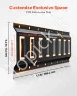 E-Track tvirtinimo bėgelių rinkinys (4 vnt., 0,4 m) su diržais ir aksesuarais furgonams bei priekaboms - Image 4