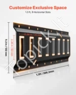 E-Track tvirtinimo bėgelių rinkinys (4 vnt., 0,4 m) su priedų komplektu furgonams ir priekaboms - Image 4