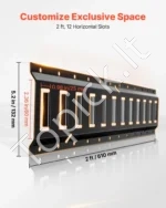E-Track tvirtinimo bėgelių rinkinys (4 vnt., 0,6 m) su diržais ir aksesuarais furgonams bei priekaboms - Image 4