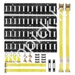 E-Track tvirtinimo bėgelių rinkinys (4 vnt., 0,6 m) su diržais ir aksesuarais furgonams bei priekaboms - Image 7