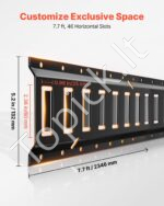 E-Track tvirtinimo bėgelių rinkinys (4 vnt., 2,3 m) su reketiniais diržais ir aksesuarais - Image 4
