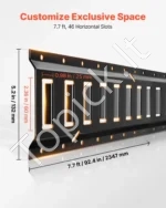E-Track tvirtinimo bėgelių rinkinys (4 vnt., 2,3 m) – saugiam krovinių fiksavimui - Image 4