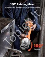 Elektrinis vamzdžių presavimo įrankis 18V, 32kN su M15, M22, M28 žiotimis - Image 6
