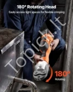 Elektrinis vamzdžių presavimo įrankis 18V, 32kN su V15, V22, V28 žiotimis - Image 6