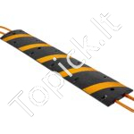 Guminis greičio mažinimo kalnelis 1830 mm, 2 kanalų, sunkiasvorė kabelių apsauga ir rampa su plėtimosi varžtais - Image 7
