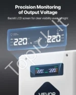 Įtampos keitiklis-transformatorius 3000VA (110V į 220V), su LCD ekranu ir USB jungtimi - Image 5