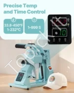 Kepurių termo presas su 4 keičiamais padais , žalias - Image 2