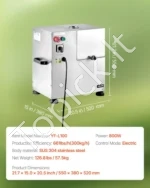 Komercinė elektrinė cukranendrių sulčiaspaudė 800W, 300 kg/h našumo presas su 4 velenais ir 60 mm įpylimo anga - Image 7