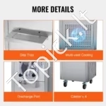 Komercinis kietųjų ledų gaminimo aparatas 1400W, 18L/val. vieno skonio - Image 6