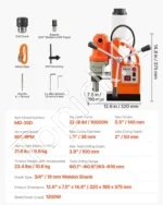 Magnetinės gręžimo staklės, 1200W, iki 38 mm skersmens - Image 7