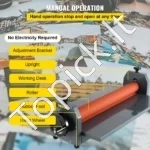 Mechaninė šalto laminavimo mašina su rankine sistema (75 cm / 29.5") - Image 6
