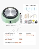 Mini elektrinis žiedimo ratas vaikams su 15.8 cm disku - Image 7