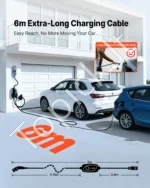 Mobili elektromobilio įkrovimo stotelė 7,4 kW 32A (Mobili sieninė dėžutė / Wallbox, Type 2, Vienfazė) - Image 6