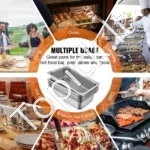 Nerūdijančio plieno gastronominiai indai (GN 1/1), 6 vienetų rinkinys, 19,5 litro talpos - Image 6