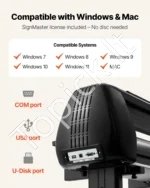 Plėvelių Pjaustiklis, 1350 mm Maksimalus Plotis, Ploteris su LED Ekranu ir SignMaster Programine Įranga (Suderinamas su Windows ir macOS) - Image 3