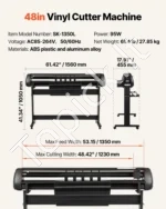 Plėvelių Pjaustiklis, 1350 mm Maksimalus Plotis, Ploteris su LED Ekranu ir SignMaster Programine Įranga (Suderinamas su Windows ir macOS) - Image 7